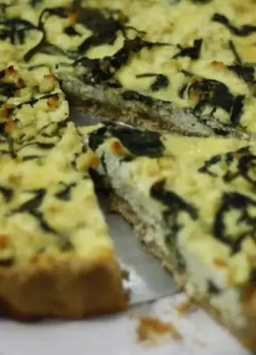 Receita de Torta Integral de Espinafre e Ricota