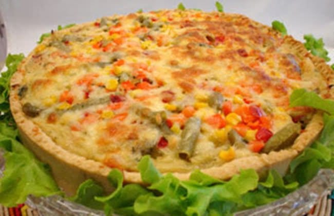 Torta de Frango com Legumes